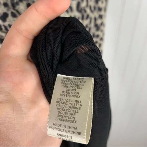 NWT Rebecca Taylor Leopard Print Sleeveless Dress XS - Picture 8 of 10